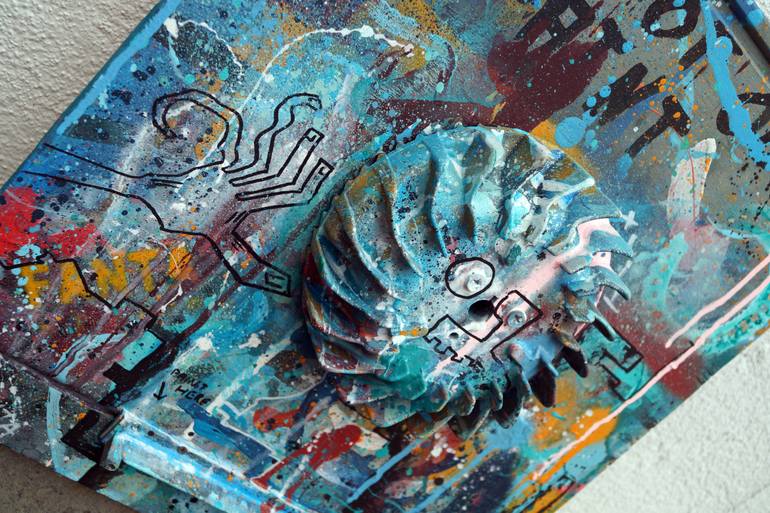 Original Abstract Expressionism Abstract Painting by Captain Fanta