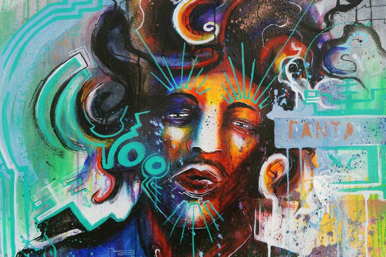 Original Abstract Expressionism Abstract Painting by Captain Fanta