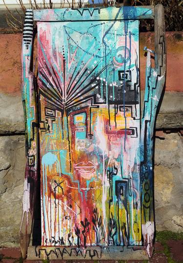 Original Abstract Expressionism Abstract Painting by Captain Fanta