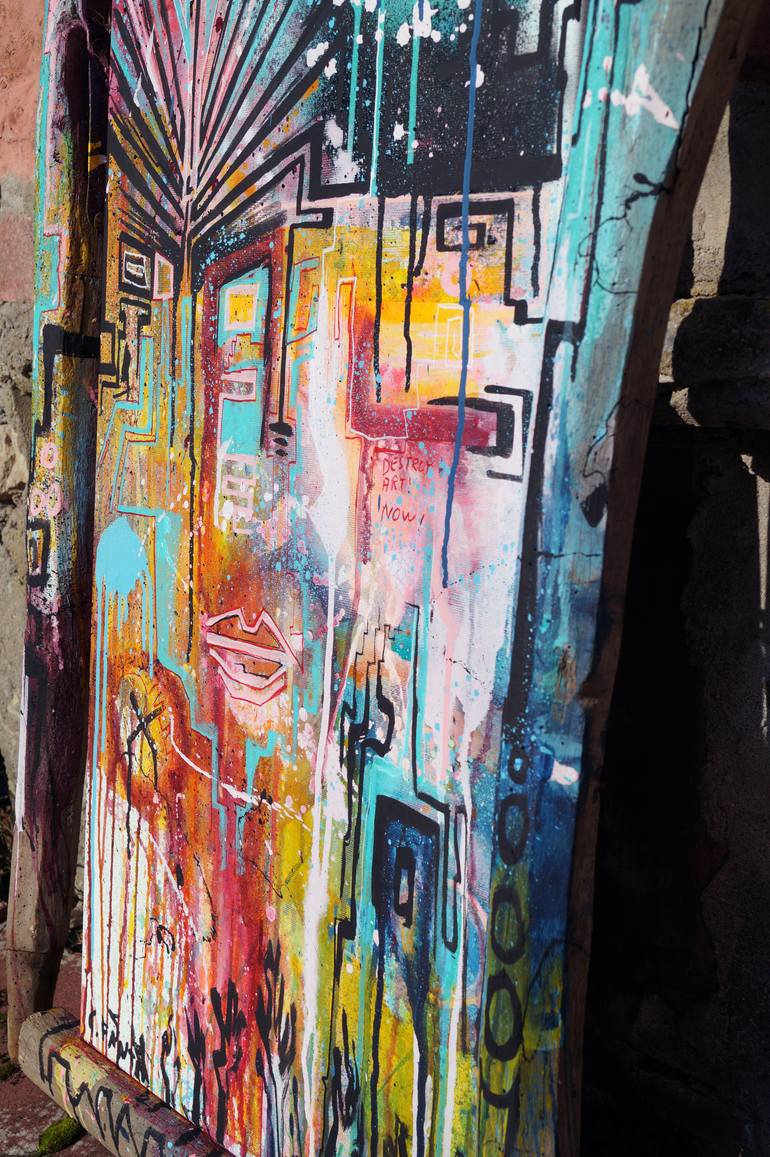 Original Abstract Expressionism Abstract Painting by Captain Fanta