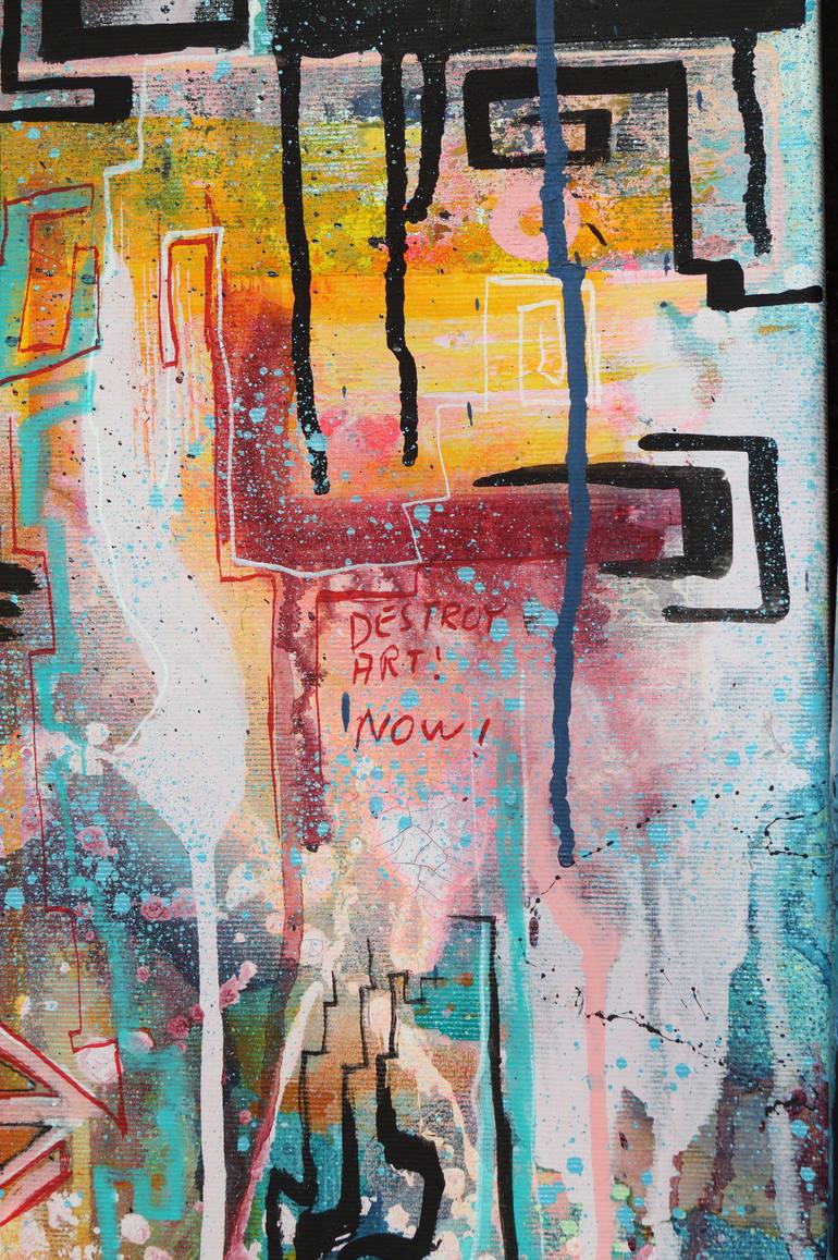 Original Abstract Expressionism Abstract Painting by Captain Fanta