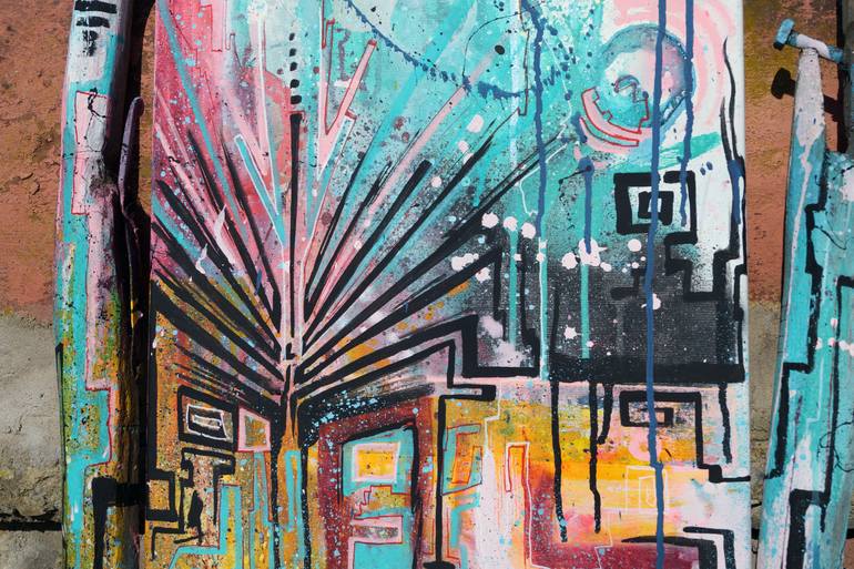 Original Abstract Expressionism Abstract Painting by Captain Fanta