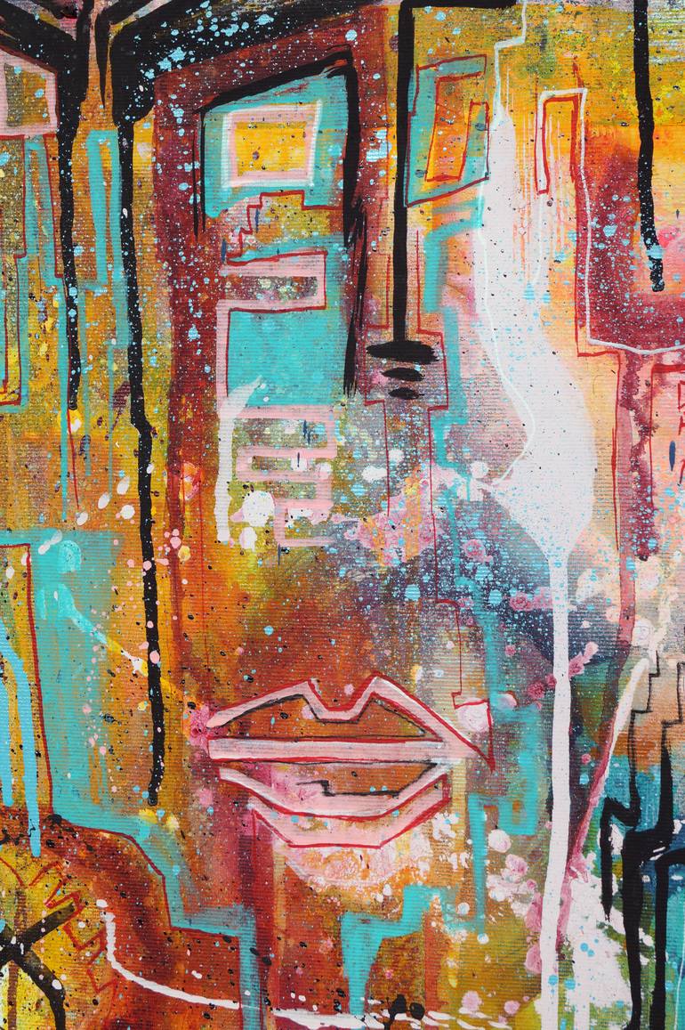 Original Abstract Expressionism Abstract Painting by Captain Fanta