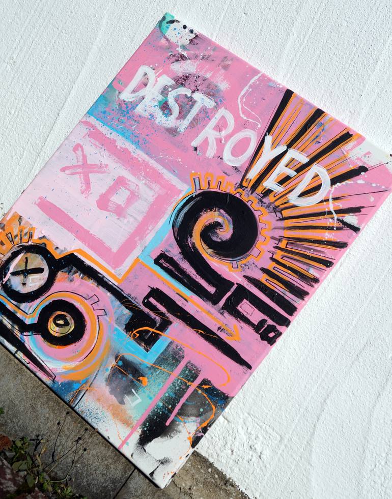 Original Abstract Expressionism Abstract Painting by Captain Fanta