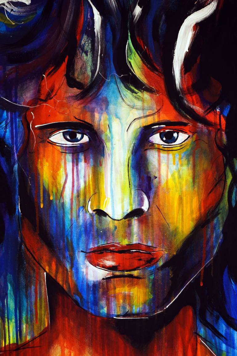 Original Abstract Pop Culture/Celebrity Painting by Captain Fanta