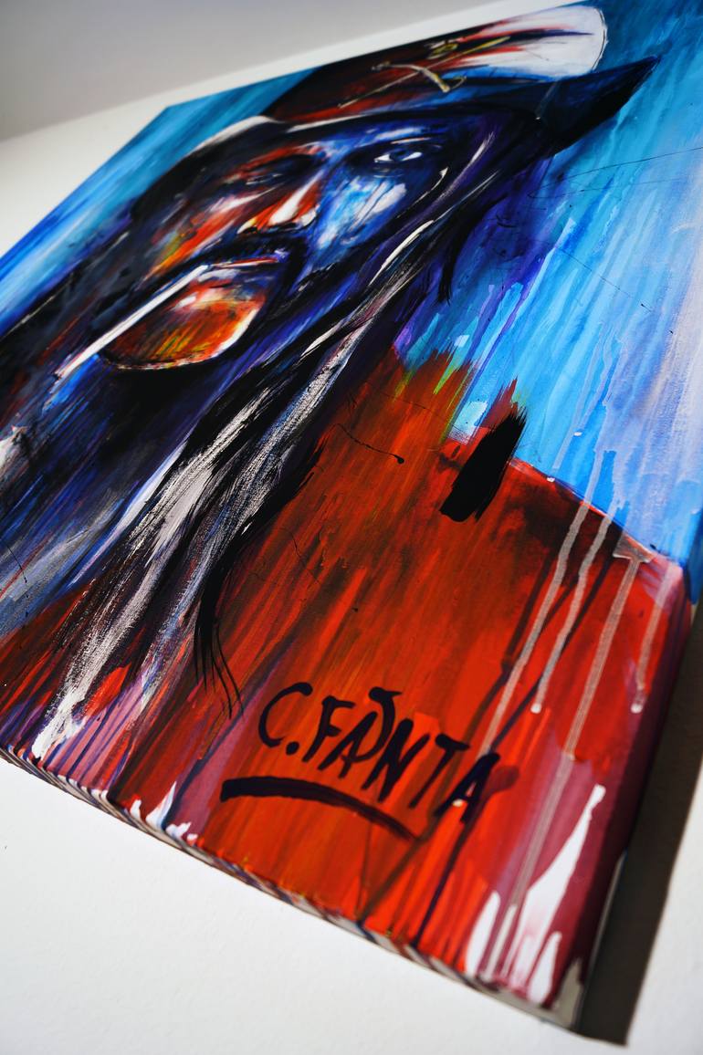 Original Abstract Pop Culture/Celebrity Painting by Captain Fanta
