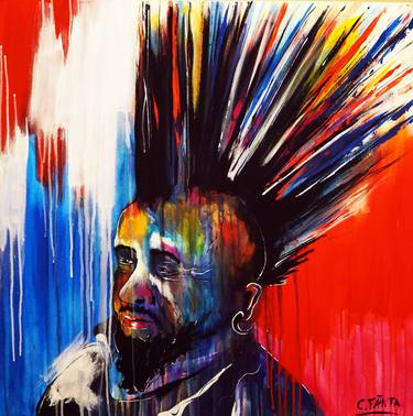 Print of Abstract Portrait Paintings by Captain Fanta
