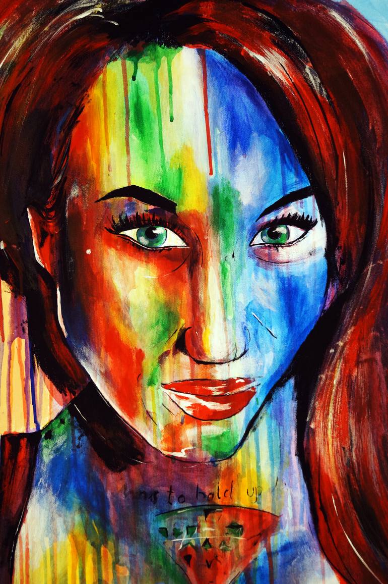 Original Abstract Women Painting by Captain Fanta