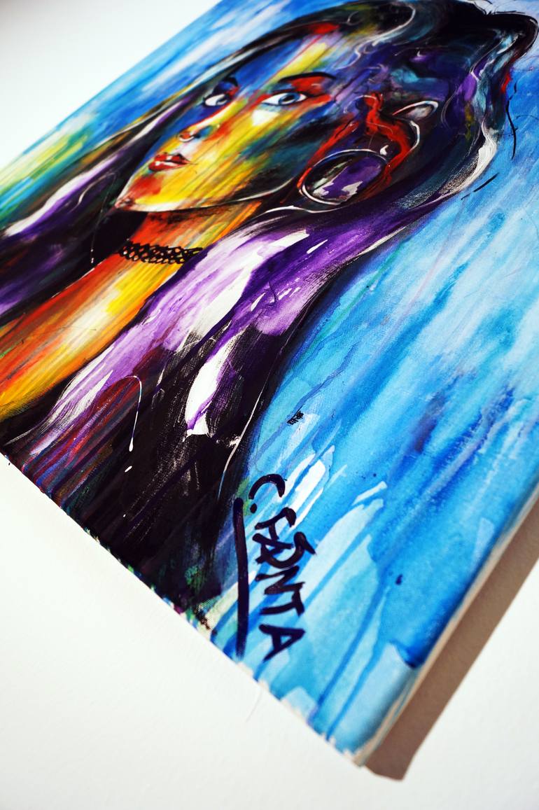 Original Abstract Women Painting by Captain Fanta