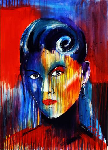 Print of Abstract Women Paintings by Captain Fanta