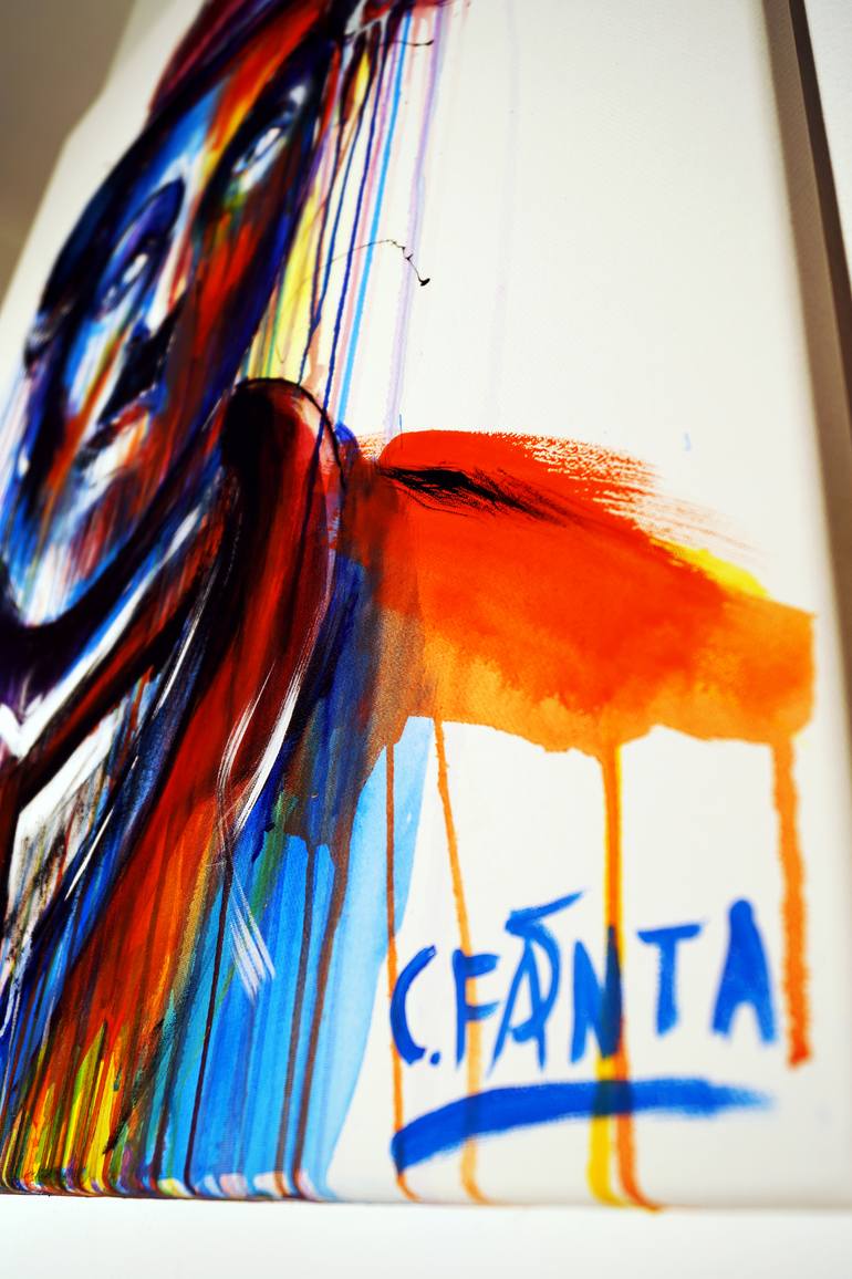 Original Abstract Pop Culture/Celebrity Painting by Captain Fanta