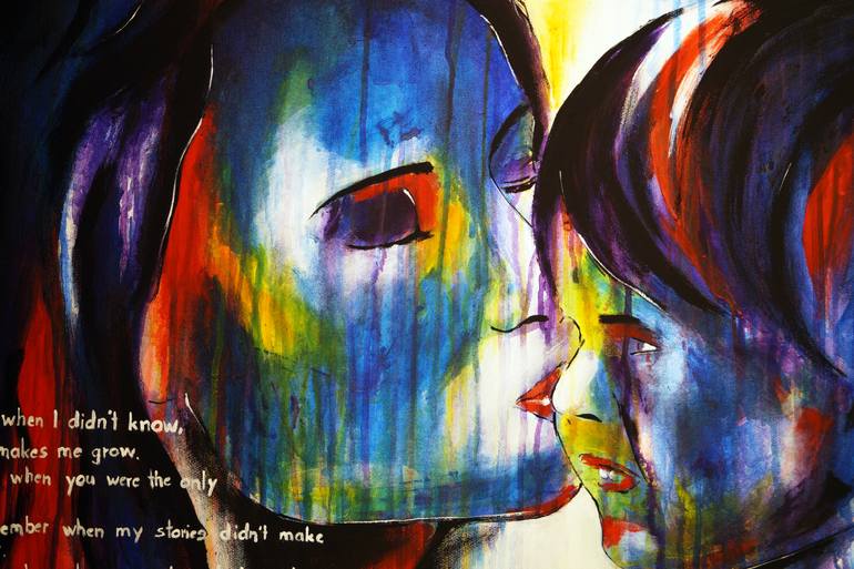 Original Abstract People Painting by Captain Fanta