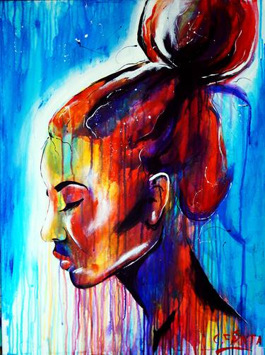 Original Abstract Portrait Paintings by Captain Fanta