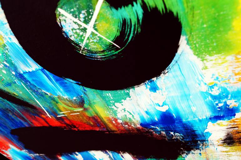 Original Art Deco Abstract Painting by Captain Fanta