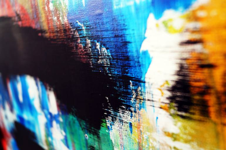 Original Art Deco Abstract Painting by Captain Fanta