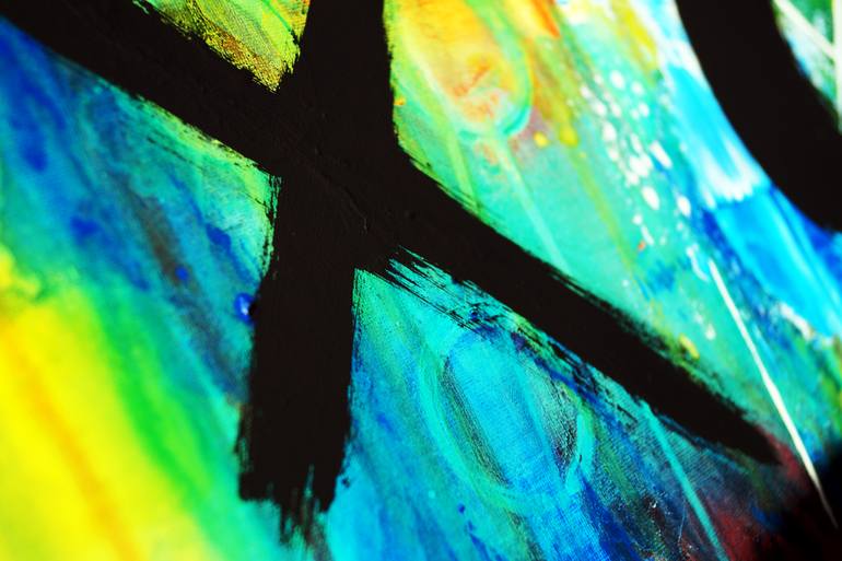 Original Art Deco Abstract Painting by Captain Fanta