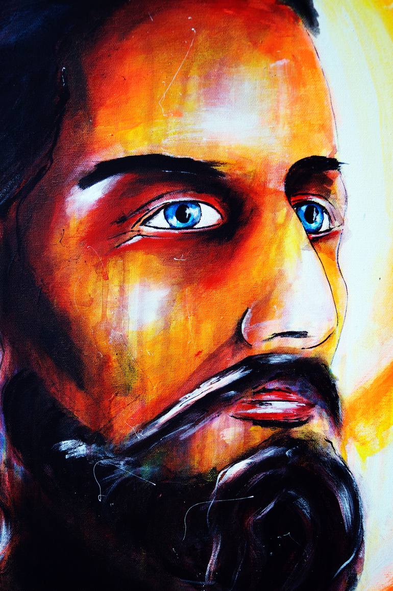 Original Abstract Religion Painting by Captain Fanta