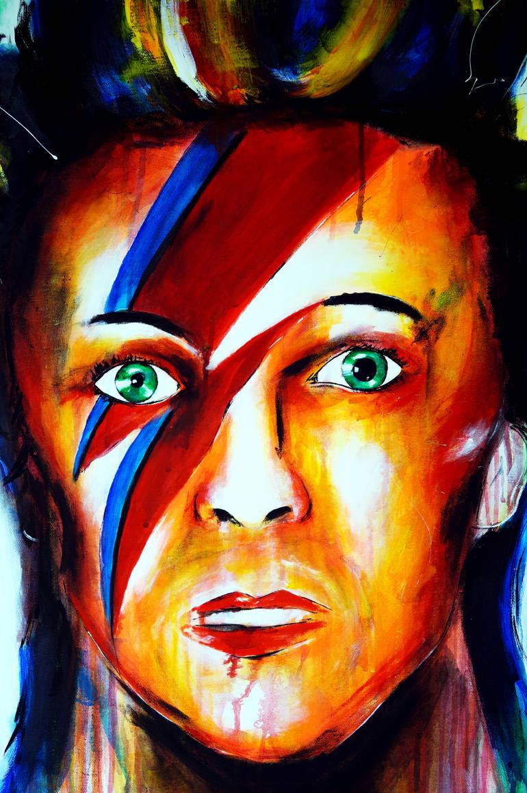 Original Abstract Pop Culture/Celebrity Painting by Captain Fanta