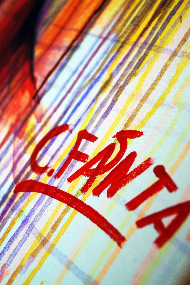 Original Abstract Expressionism Abstract Painting by Captain Fanta
