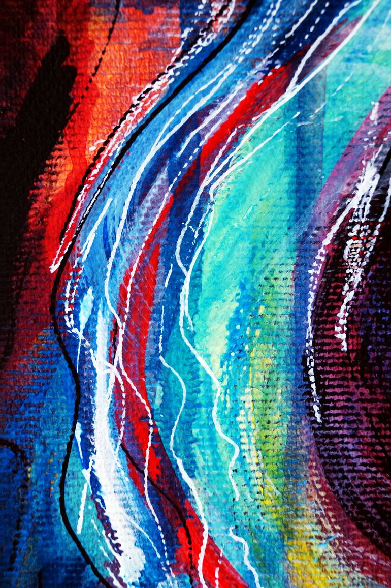 Original Abstract People Painting by Captain Fanta
