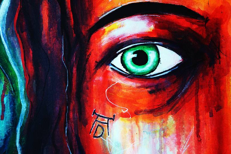 Original Abstract People Painting by Captain Fanta