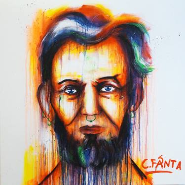 Print of Abstract Expressionism Portrait Paintings by Captain Fanta