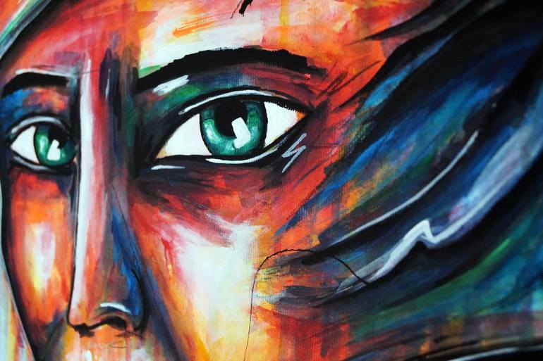Original Abstract People Painting by Captain Fanta