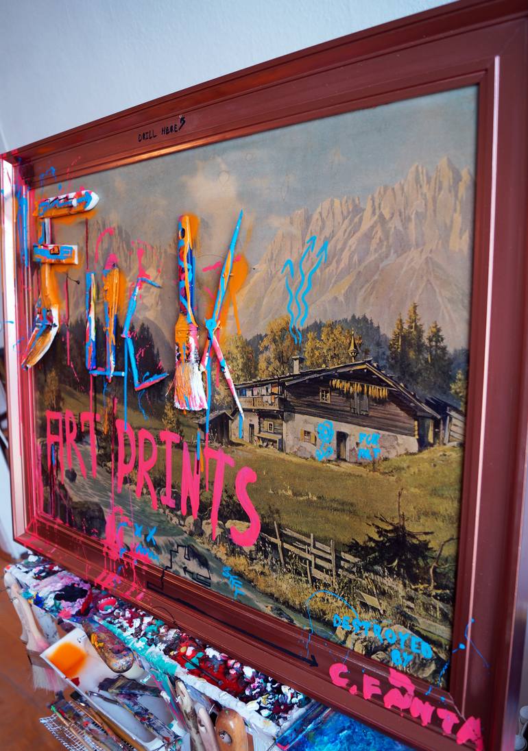 Original Abstract Graffiti Painting by Captain Fanta