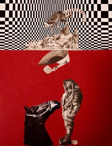 Print of Pop Art Love Collage by kurszan k