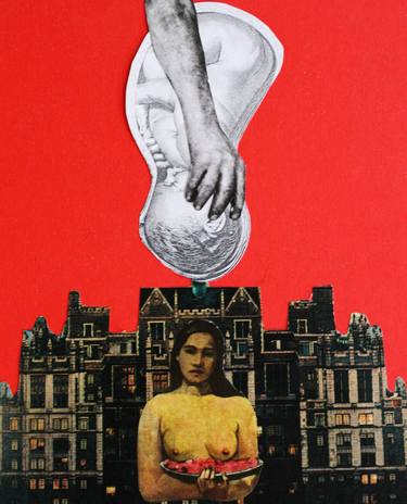 Original Surrealism Love Collage by kurszan k