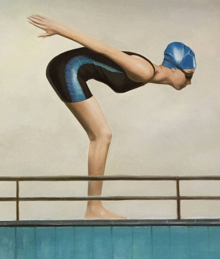Original Sport Painting by Mr STRANGE Jean-Marie GITARD
