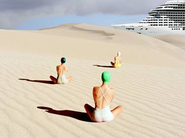 Original Surrealism Beach Paintings by Mr STRANGE Jean-Marie GITARD