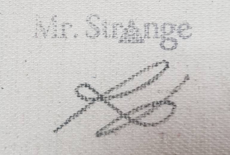 Original Surrealism Men Painting by Jean-Marie Gitard