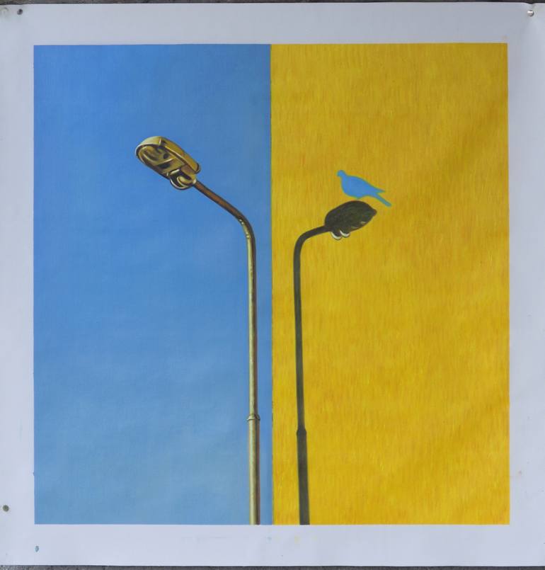 Original Surrealism Animal Painting by Jean-Marie Gitard