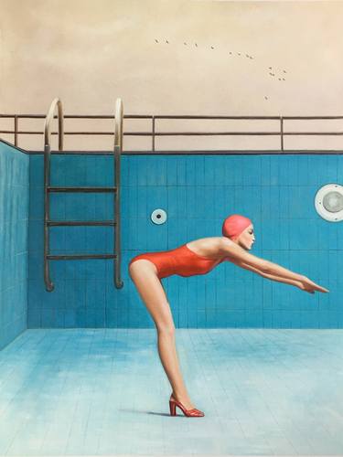Original Sports Paintings by Mr STRANGE Jean-Marie GITARD