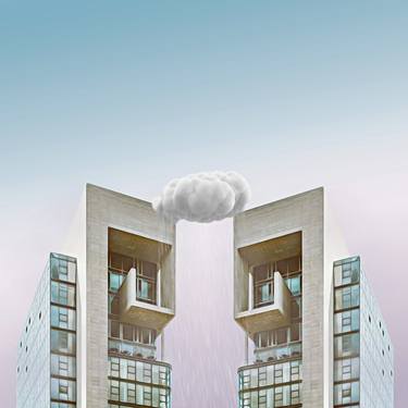 Original Surrealism Architecture Paintings by Mr STRANGE Jean-Marie GITARD