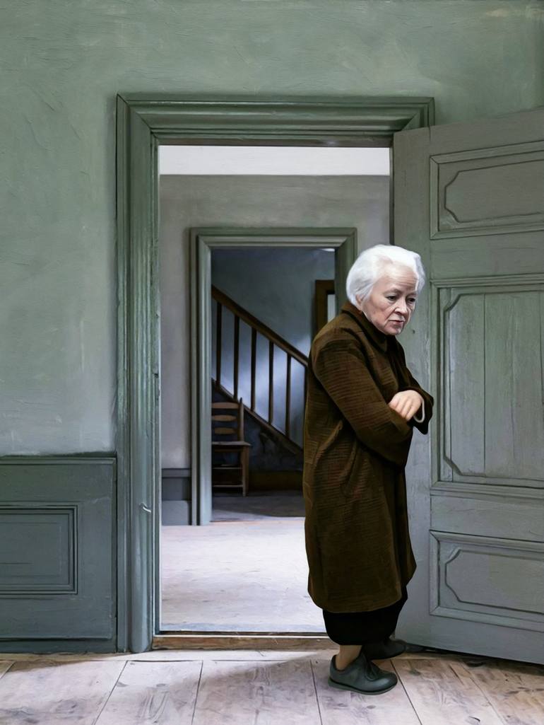 Original Surrealism People Paintings by Mr Strange Jean-Marie Gitard