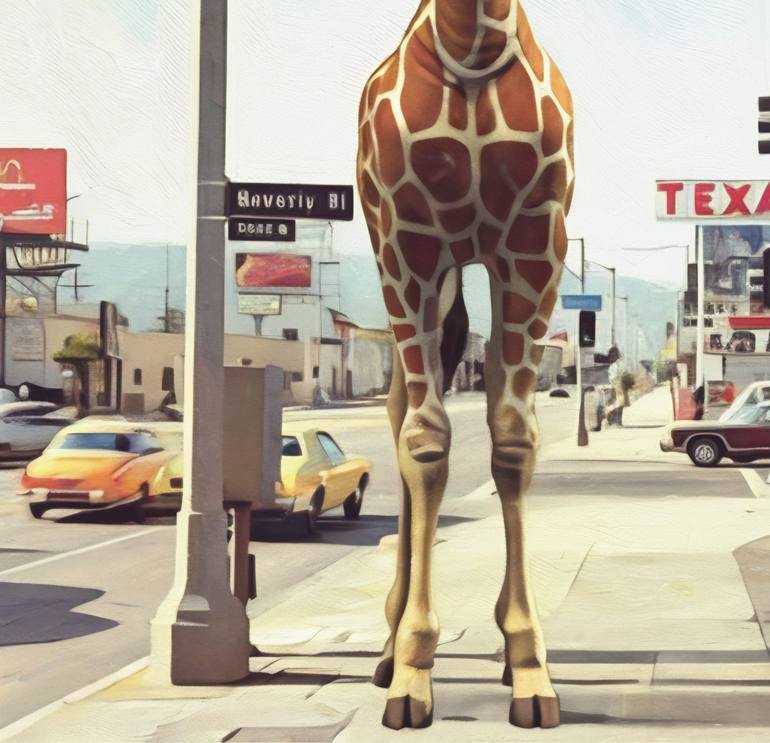 Original Surrealism Animal Painting by Jean-Marie Gitard