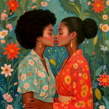 Original Surrealism Women Painting by Mr Strange Jean-Marie Gitard