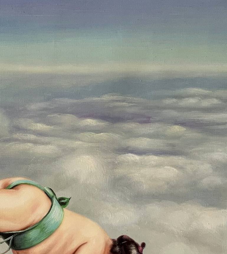 Original Surrealism Fantasy Painting by Jean-Marie Gitard