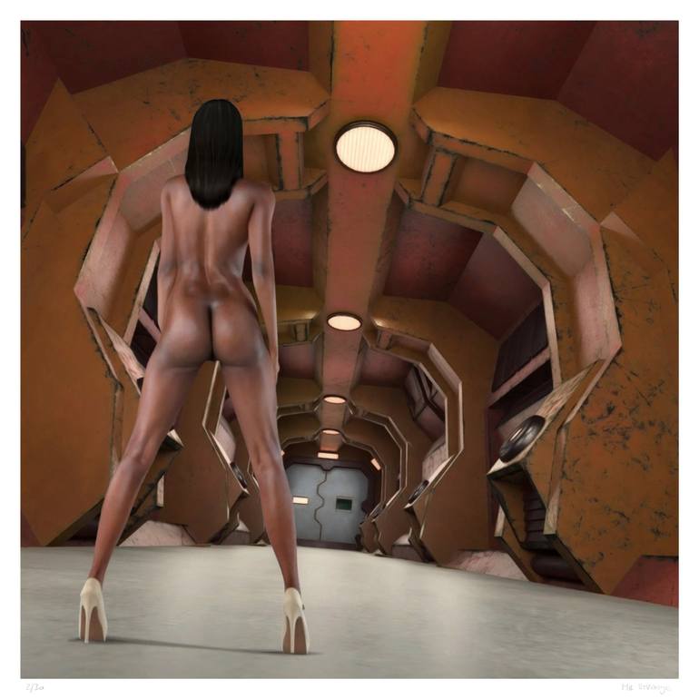 Original Nude Digital by Mr STRANGE Jean-Marie GITARD