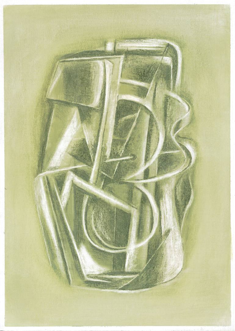 Original Abstract Geometric Drawing by The Polish Art