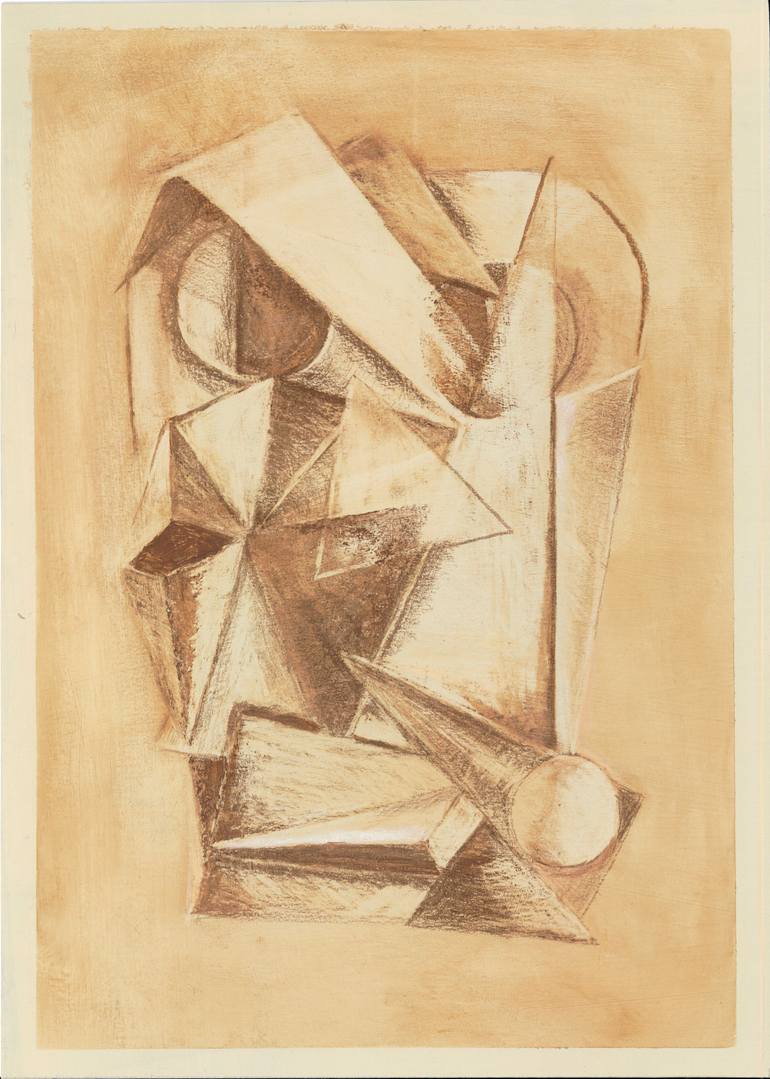Original Abstract Geometric Drawing by The Polish Art