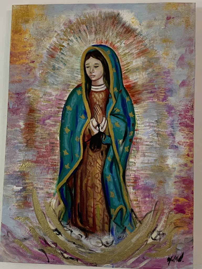 Original Figurative Religion Painting by Michelle Betancourt