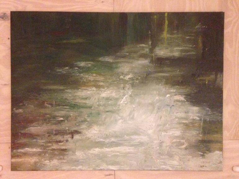 Original Abstract Water Painting by J Cowderoy