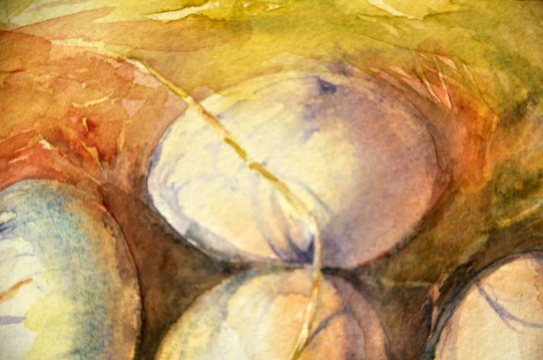 Original Folk Nature Painting by Beata Van Wijngaarden