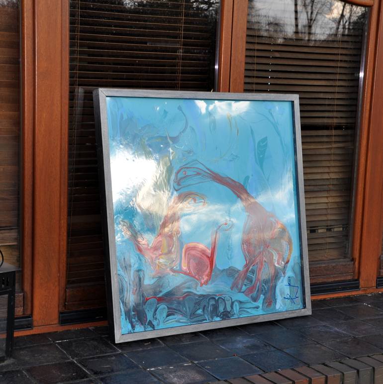 Original Abstract Expressionism Abstract Painting by Beata Van Wijngaarden