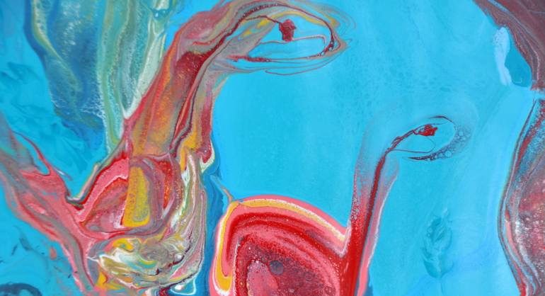 Original Abstract Expressionism Abstract Painting by Beata Van Wijngaarden