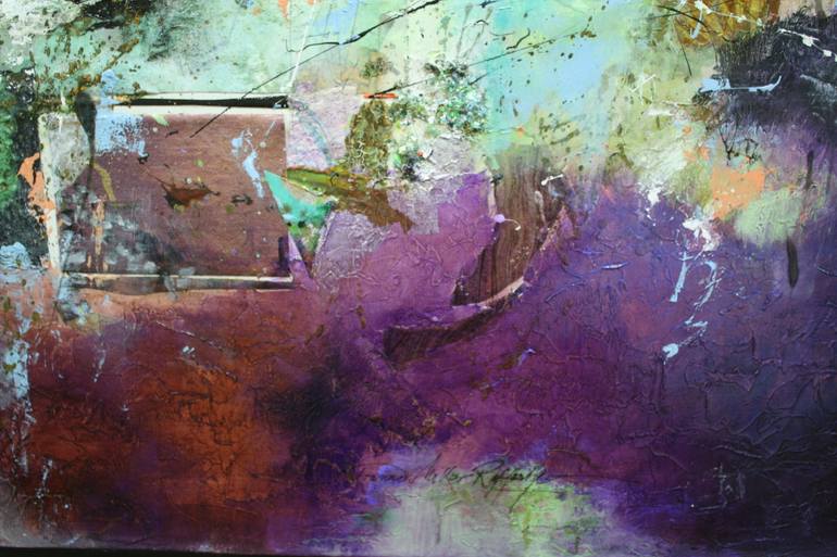 Original Impressionism Abstract Painting by Joanne Miller Rafferty