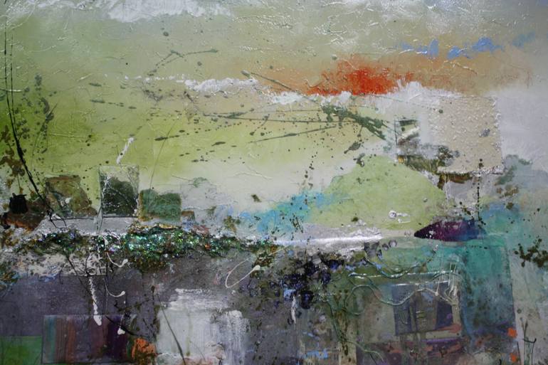 Original Impressionism Abstract Painting by Joanne Miller Rafferty